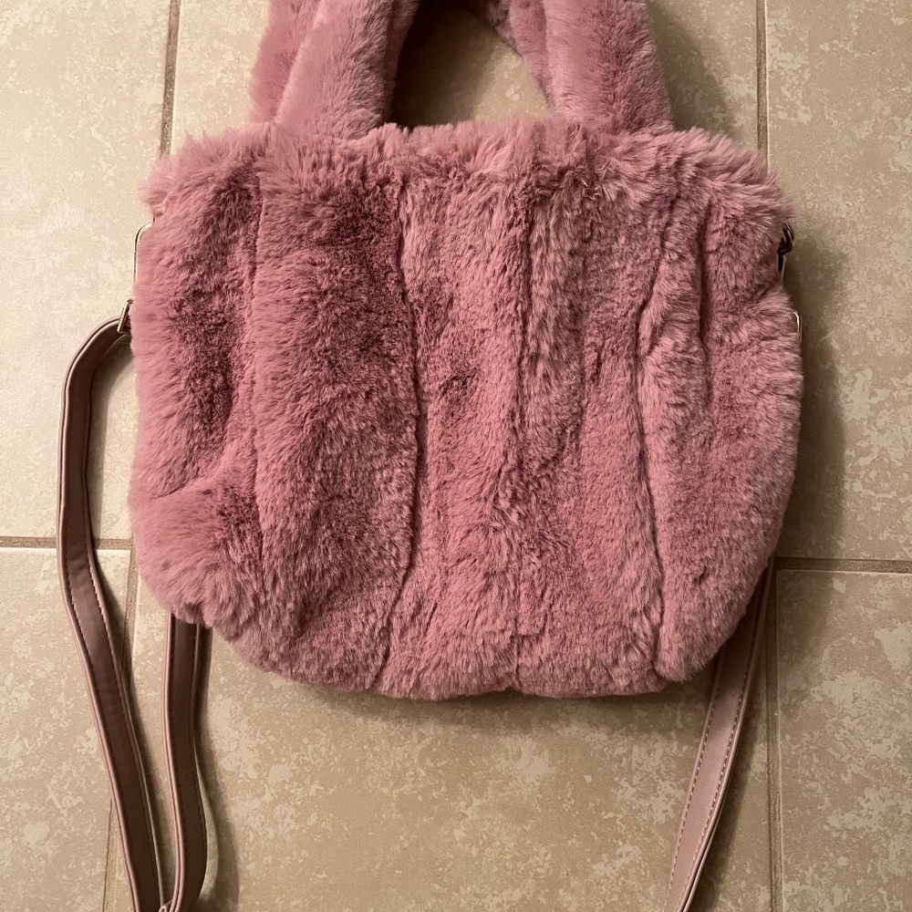 Free People faux fur purse
